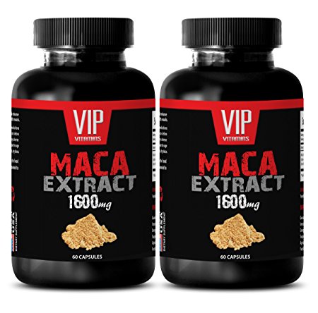 Maca extract herb - Maca 1600mg 4:1 Extract -Increase in sperm production (2 Bottle 120 Capsules)