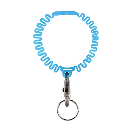 Nite Ize Key Band-It, Stretch Wristband Key Chain With S-Biner Clip, Blue