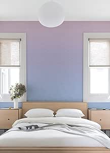 RoomMates RMK12658MW Purple Aura Ombre Peel and Stick Wallpaper Mural,Pastel