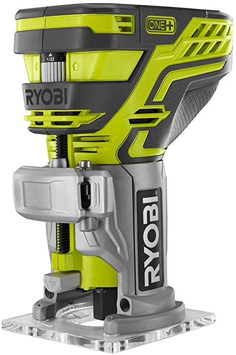 Ryobi P601 One  18-Volt Lithium Ion Cordless Fixed Base Trim Router with Tool Free Depth Adjustment (Tool Only) (Non-Retail Packaging) (Renewed)