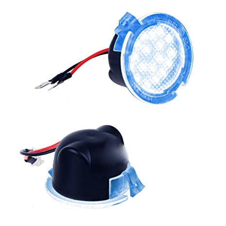 MOFORKIT LED Side Mirror Puddle Light Compatible with Ford F150 Edge Explorer Sport Ice Blue