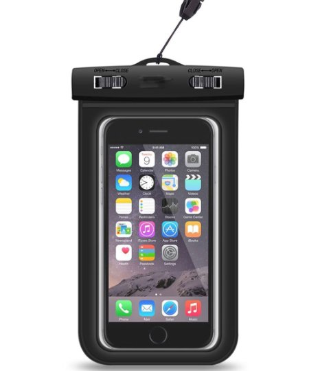 Professional Universal Waterproof Case Amtake Ecology Friendly Smartphone Cell Phone Cover Pouch for iPhone 6 6 Plus 5s 5c 5 4 4s iPod Touch,Samsung Galaxy S5 S4 S3 i9500 I9300,Note 4 3 2,MP3 MP4 Player,HTC One ,IPX8 Certified to 100ft