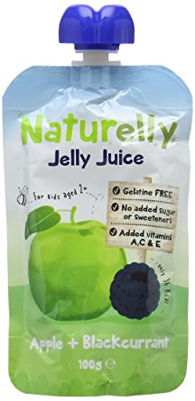 Naturelly Gelatine Free Apple and Blackcurrant Jelly Juice 100 g (Pack of 12)