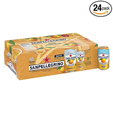 Sanpellegrino Italian Sparkling Drink, Orange, 11.15 Fluid Ounce, Cans (Pack of 24)
