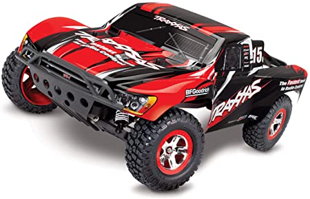 Slash: 1/10-Scale 2WD Short Course Racing Truck. Ready-to-RaceÂ with TQ 2.4GHz Radio System and XL-5 ESC (FWD/rev). Includes: 7-Cell NiMH 3000mAh TraxxasÂ Battery