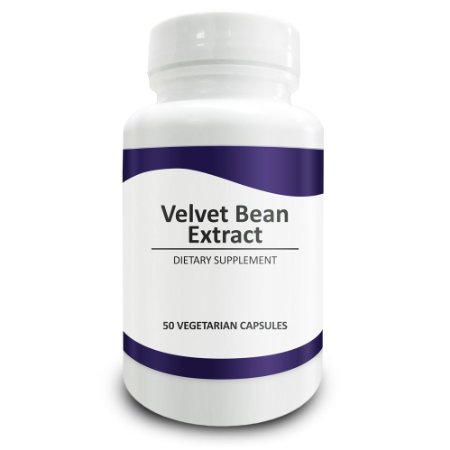 Pure Science Velvet Bean 95% L-Dopa Extract 400mg - Anti-Depressant, Libido Booster & Testosterone Supplement - 50 Vegetarian Capsules