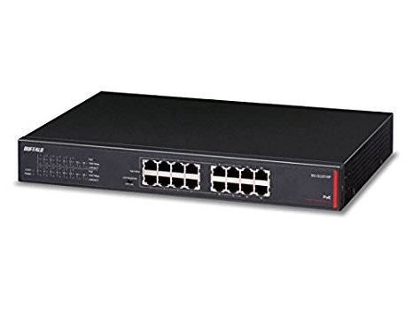 Buffalo 16-Port Desktop/Rackmount Gigabit Green Ethernet High Power PoE Switch (BS-GU2016P)
