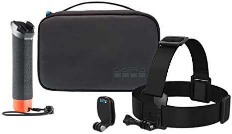 Go Pro Adventure Kit Includes The Handler (Floating Hand Grip), Head Strap   QuickClip, and Compact Case - Official GoPro Accessory (AKTES-002)