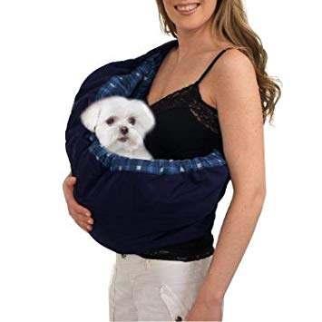 OrgMemory Pet Sling Carrier, Adjustable Sling Bag, Dog Cat Outdoor Shoulder Carrier Bag