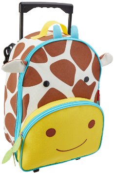 Skip Hop Zoo Kids Rolling Luggage, Giraffe