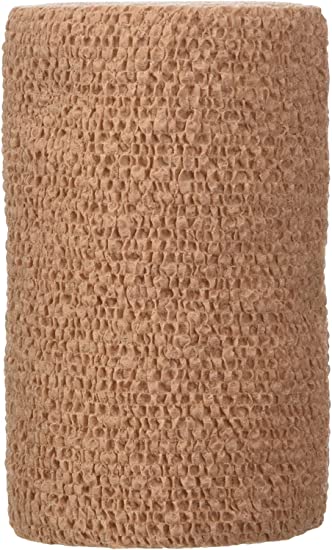 3M Coban Elastic Bandage Dressing, 4in x 5yds, Tan (5 Pack)