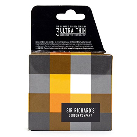 Sir Richard's Condom Company Ultra Thin Condoms, 3-Count Pack