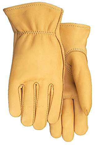 American Made Genuine Deerskin Buckskin Leather Work Gloves , 850, Size: Large