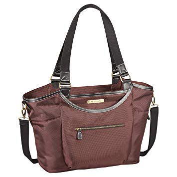 Clark & Mayfield Women's Bellevue Laptop Handbag (Fits laptops up to 18.4", Bordeaux Brown)