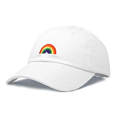 DALIX Rainbow Baseball Cap Womens Hats Cute Hat Soft Cotton Caps