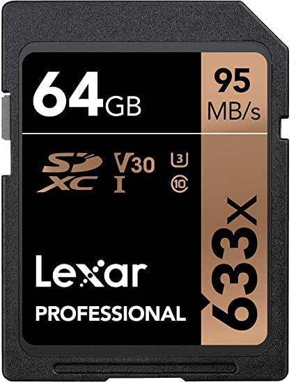 Lexar Professional 633x 64GB SDXC UHS-I Card (LSD64GCB1NL633)