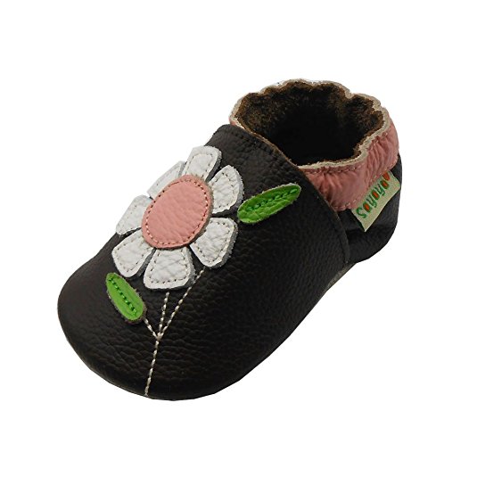 Sayoyo Baby Flowers Soft Sole Leather Infant And Toddler Shoes