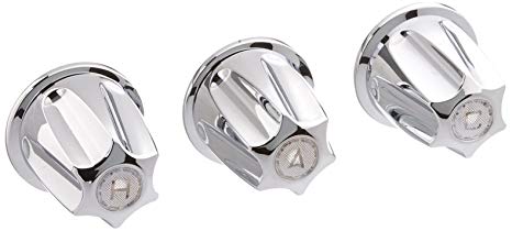 Pfister 3-Handle Tub & Shower Faucet with Metal Verve Knob Handles, Polished Chrome