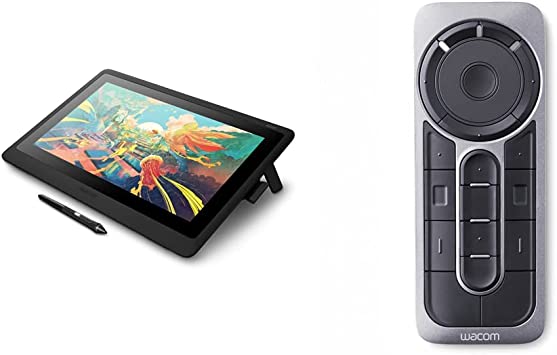 Wacom DTK1660K0A Cintiq 16 Drawing Tablet with Screen & Express Key Remote for Cintiq & Intuos Pro (ACK411050)