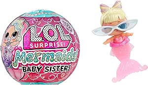 LOL Surprise Mermaids Baby Sisters with Color Change Tail, 8 Dolls to Collect, Fashion Accessories, Great Gift for Kids Ages 4