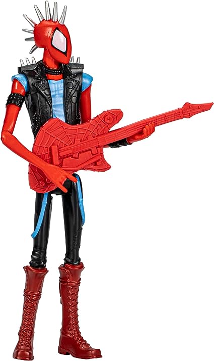 Marvel Spider-Man: Across The Spider-Verse Spider-Punk Toy, 6-Inch-Scale Action Figure with Guitar Accessory, for Kids Ages 4 and Up