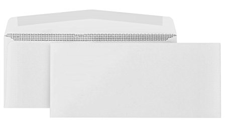 500 #10 Security Envelopes-Gummed Flap-Designed for Secure Mailing-Security tinted with Printer Friendly Design- 4 1/8 x 9 ½’’-Pack of 500