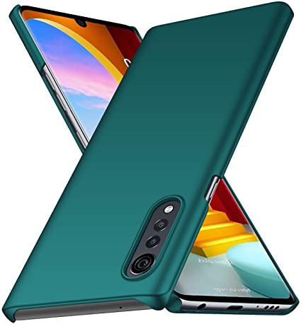 Compatible for LG Velvet Case,Tianyd Scratch Resistant Protection [Ultra Thin] PC Protective Cover for LG Velvet (Green)