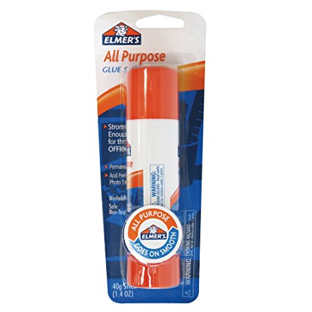 ELMERS Office Strength Glue Stick, 1.4 Oz, Clear (E5040)