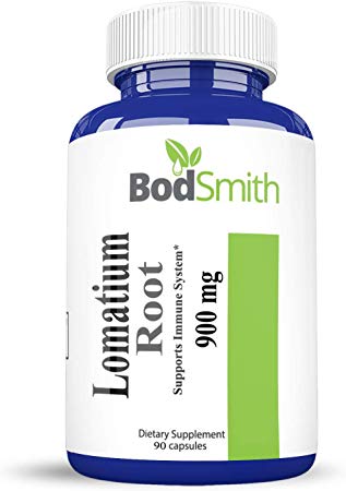 Lomatium Root 900mg Max Strength Capsules Supports Immune System Non GMO Gluten Free