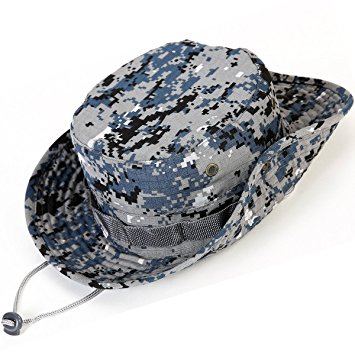 Kolumb Unisex Military Boonie Hat- Premium Soft Cotton & Polyester Fabric, Sturdy Stitching Wide Brimmed Mens & Womens Boonie Hat- Top Camo Bucket Hat In Attractive Colors For Sports Fishing Beach