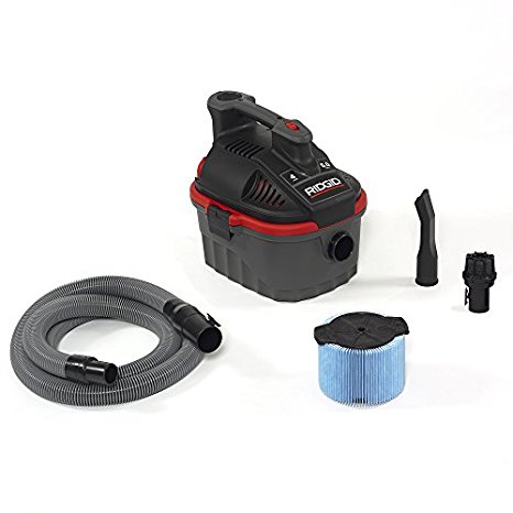 Ridgid 50313 4000RV Wet/Dry Vacuum, 4 gal, Red