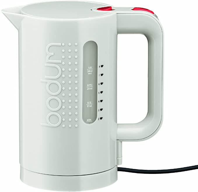 Bodum BISTRO Water Kettle, Electric Water Kettle, White, 34 Ounce