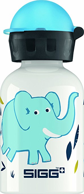 SIGG Elephant Family Water Bottle, White, 0.3-Liter
