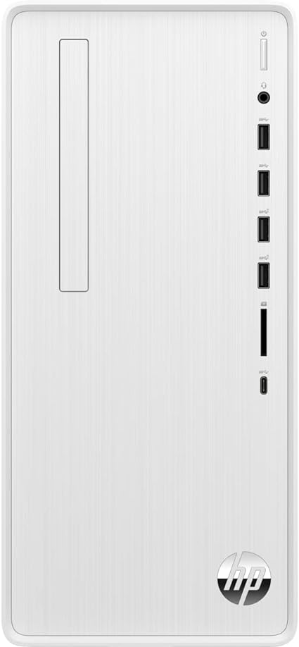 HP Pavilion TP01 Desktop Computer - 12th Generation Intel Core i5-12400F 6-Core up to 4.40 GHz Processor, 32GB DDR4 RAM, 4TB SSD   1TB HDD, AMD Radeon RX 550 Graphics, Windows 11 Home, White