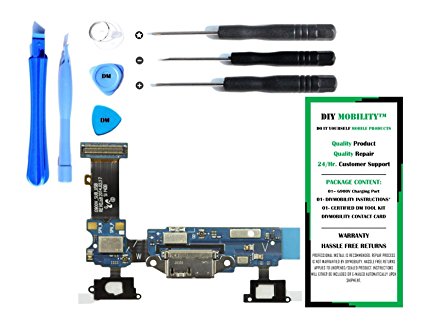 Samsung Galaxy S5 G900V - (VERIZON) Charge Port Flex Cable Connector Replacement Kit with DM Tools and Instructions Included - DIYMOBILITY