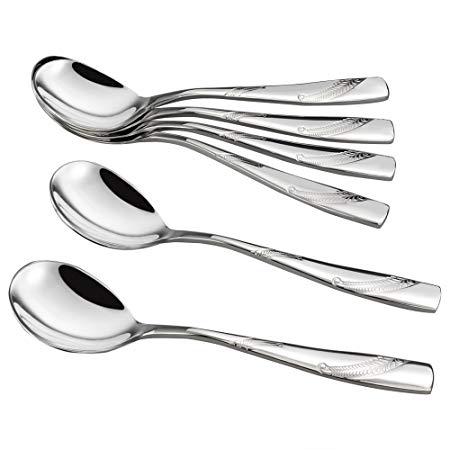 Nicesh Stainless Steel Buffet Serving Spoon, Set of 6