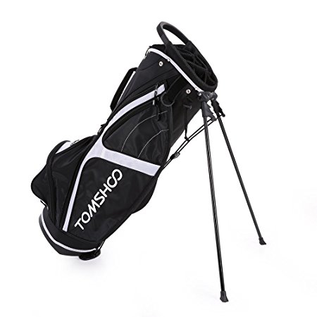 TOMSHOO Lightweight Golf Stand Bag Cart Bag 14 Way Full Length Individual Divider Top Golf Bag Golf Club Organizer Bag