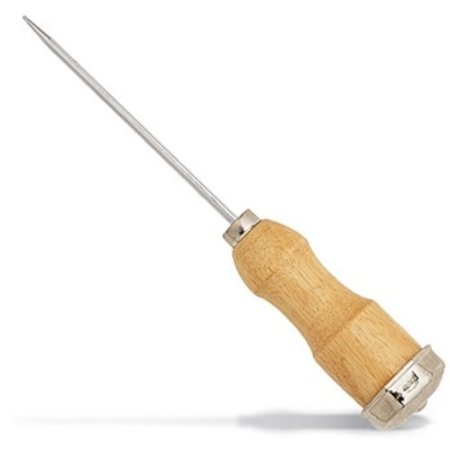 Ice Pick - Natural Beech Wood Grain Handle with Polished Chrome Design