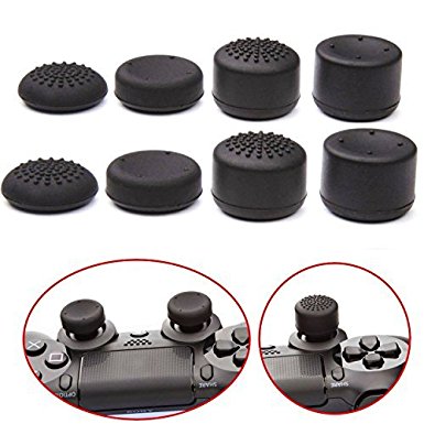 YTTL®Pack of 8 pcs Thumb Grip Thumbstick for PS2, PS3, PS4, Xbox 360, xbox one, Wii U Controller