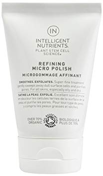 Intelligent Nutrients Refining Micro Polish - Exfoliating Vegan Face Scrub with Plant Stem Cells, Red Algae & Jojoba Beads to Sweep Away Dull Surface Cells, Facial Polish for All Skin Types (3.4 oz)