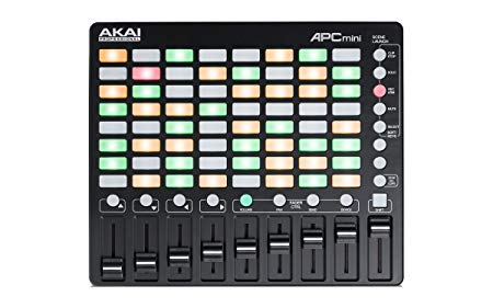 Akai Professional APC Mini | Compact Ableton Live controller with Ableton Live Lite Download (8x8 Backlit Clip-Launch Grid)