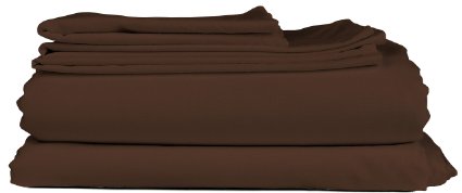 King Size Sheet Set - 6 Piece Set - Hotel Luxury Bed Sheets - Extra Soft - Deep Pockets - Easy Fit - Breathable & Cooling Sheets - Wrinkle Free - Brown Bed Sheets - Chocolate Kings Sheets - 6 PC