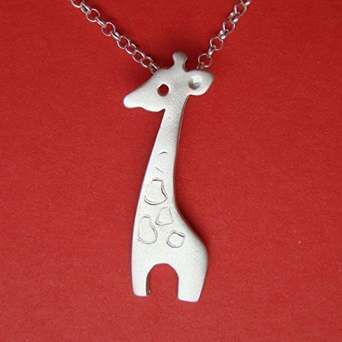 Giraffe Necklace in sterling silver