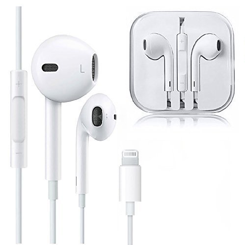 Lightning Earphones,With Microphone Earbuds Stereo Headphones and Noise Isolating headset Made for iPhone 7/7 Plus iPhone8/8Plus iPhone X (Bluetooth Connectivity) Earphones