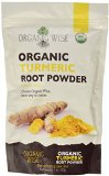 1 lb Organic Turmeric Root Powder by Organic Wise Minimum 48 Curcumin Content Certified USDA Organic by The Colorado Department of Agriculture and Packed in the USA From A Family Owned Farm In India-Resealable Stand Up Pouch
