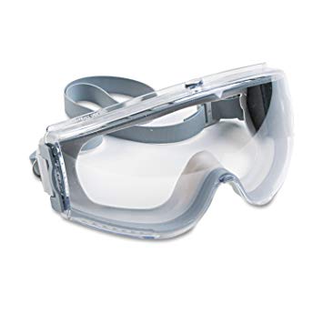 Uvex by Honeywell S3960C Stealth Antifog, Antiscratch, Antistatic Goggles, Clear Lens, Gray Frame