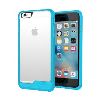 iPhone 6S Case, Area by Incipio 4.7" Clear Hybrid Dual Layer Shock Absorbing Heavy Duty Translucent TPU Bumper Cover for iPhone 6 Case [Octane Version]- Clear/Blue