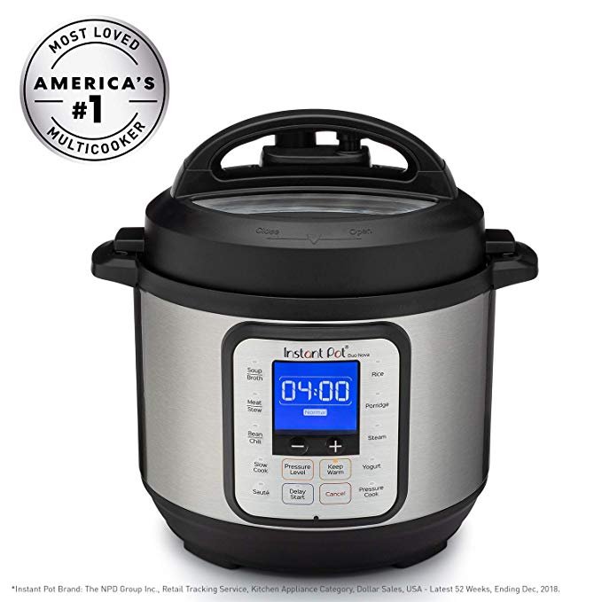 Instant Pot DUO NOVA 3 Qt 7-in-1 Multi-Use Programmable Pressure Cooker, Slow Cooker, Rice Cooker, Steamer, Sauté, Yogurt Maker and Warmer