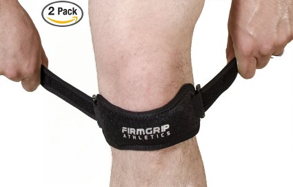 FirmGrip Athletics Patella Support Strap Knee Band Brace Pads Runners Jumpers Knee For Men and Women