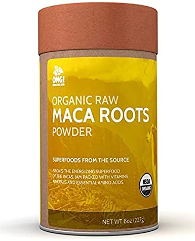 OMG! Superfoods Organic Maca Powder - 100% Pure, USDA Certified Organic Maca Root Powder – 6.5oz